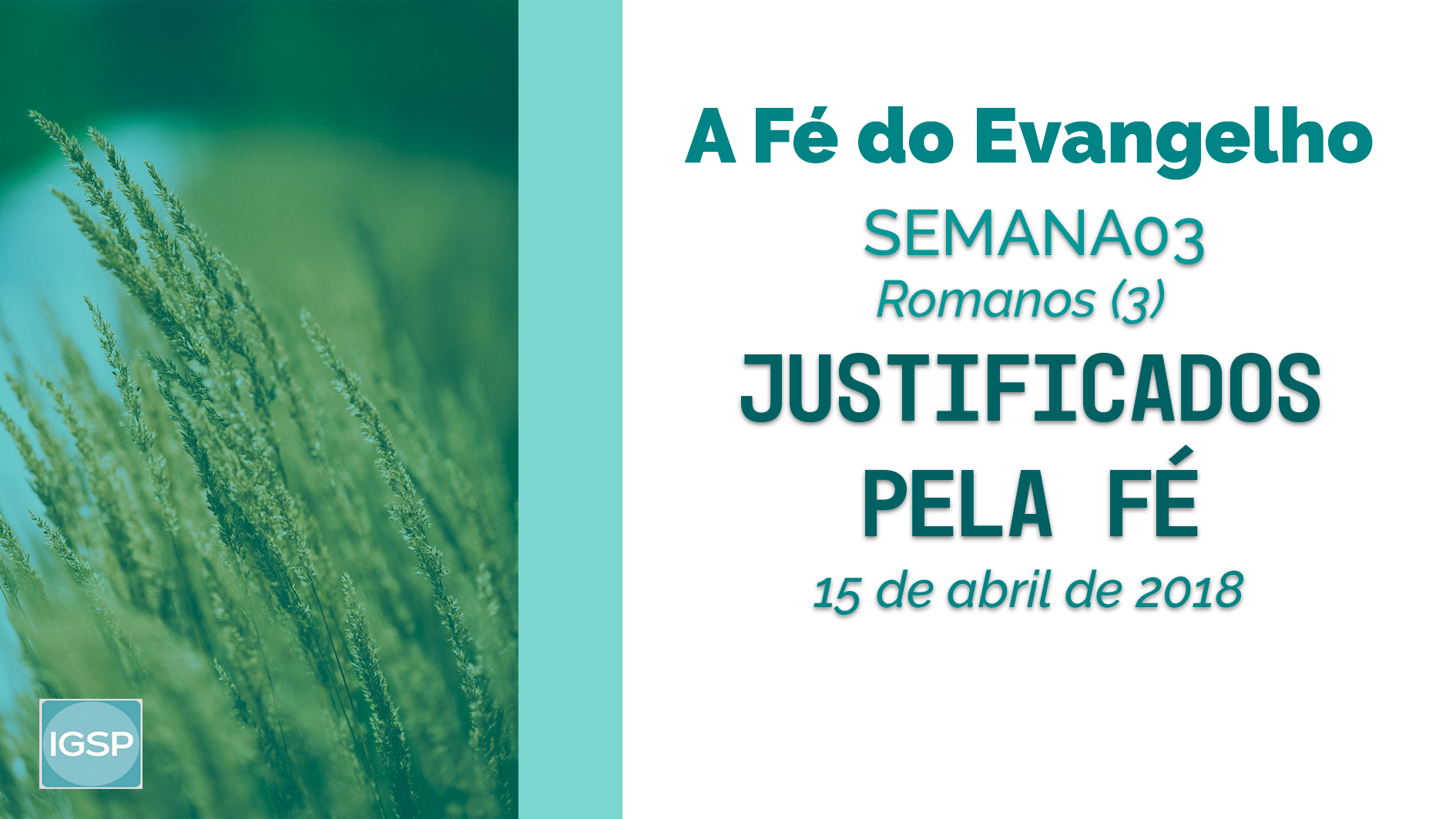 Read more about the article Justificados pela fé